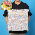 Colorful Disposable Food Cover Dust Food Grade Fresh Lids Elastic Plastic Wrap Shower Cap Fruit Food Cover Fresh Keeping Bag Zpaxo Light Grey 300pcs