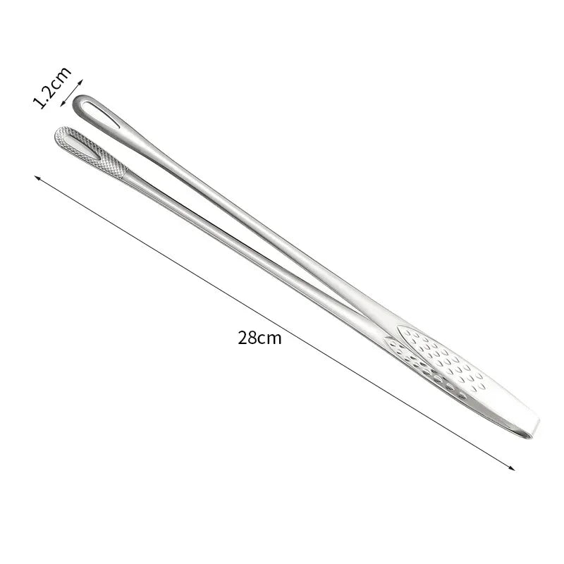 Stainless Steel BBQ & Kitchen Tongs – Non-Slip Cooking Tongs Kitchen Tongs Zpaxo 28cm