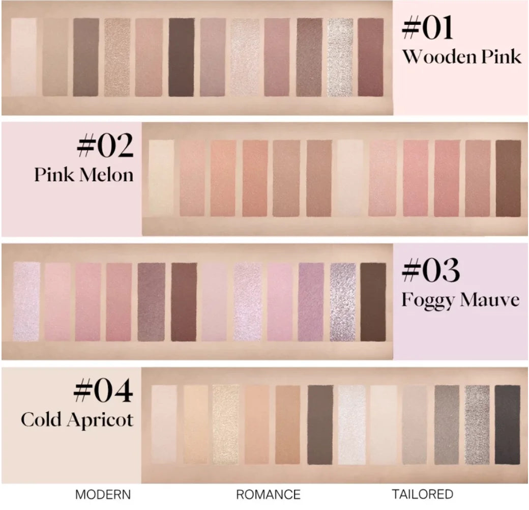 JOOCYEE 12 Shades Eyeshadow Palette Long-lasting Pearlized Gel Smooth Zpaxo