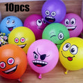 Smiley Face Latex Balloons – Kids Birthday Party Décor 10–60 Pack