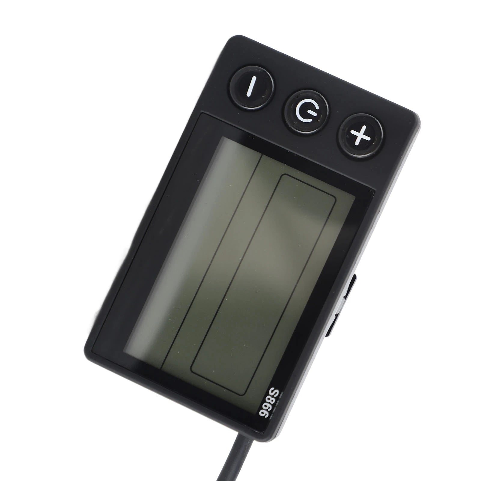 S866 Electric Bike LCD Display Electric Bike LCD Display Panel Large Screen ABS Lightweight for 22.2mm/0.9in Handlebar Zpaxo