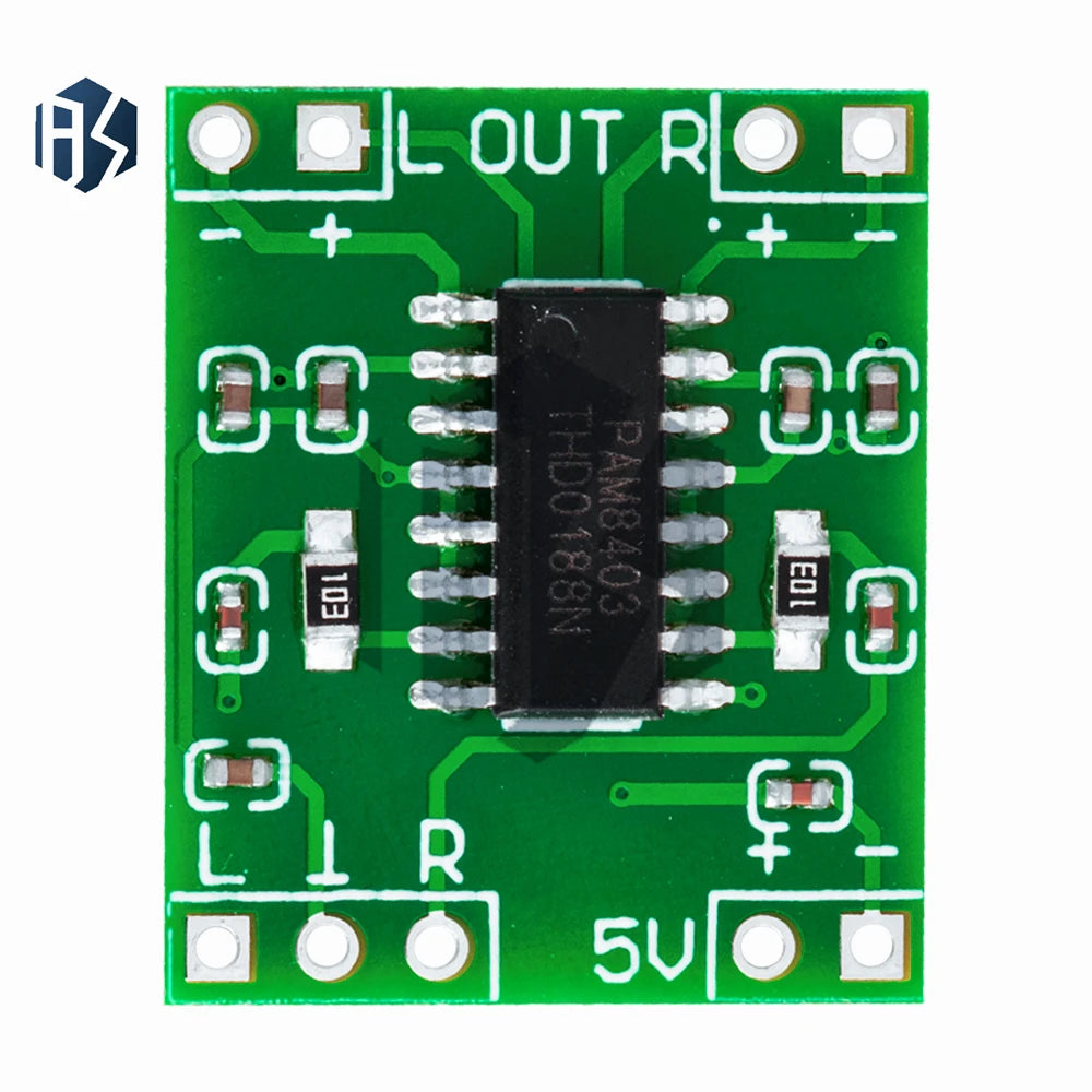 PAM8403 Mini Digital Amplifier Board 2 3W Class D Efficient 5 5V USB Zpaxo