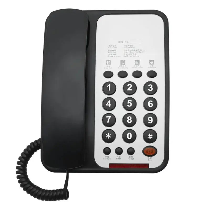 652F Corded Landline Telephone Desktop Phone Noise Reduction Zpaxo