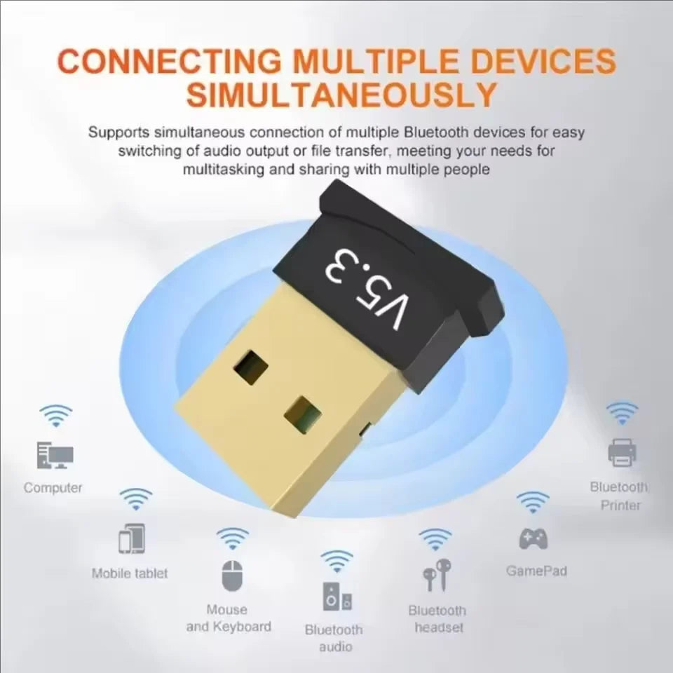 5 3 Bluetooth Adapter USB Desktop Computer 4 0 Drive Wireless 1 Zpaxo