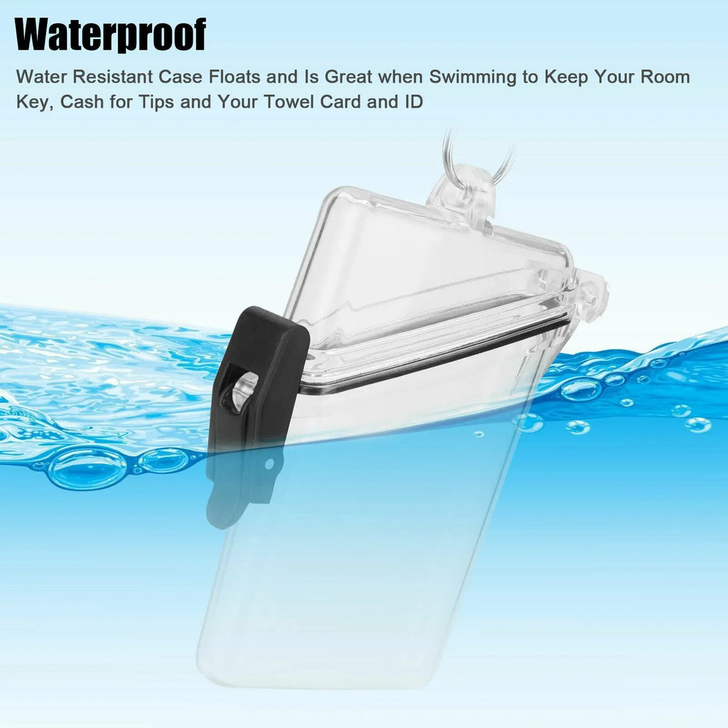 Waterproof Clear Badge Case ID&Credit Card Cash Holder Transparent
