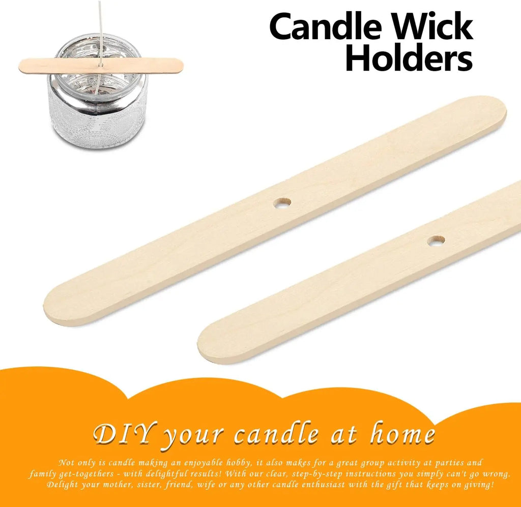 Wooden Candle Wick Holders – 30/50pc Wick Centering Tool Candle Making Tool Zpaxo