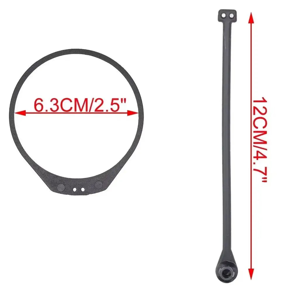 Black Car Fuel Tank Cap Rope Durable Anti-lost Design Anti Loss Cord Zpaxo