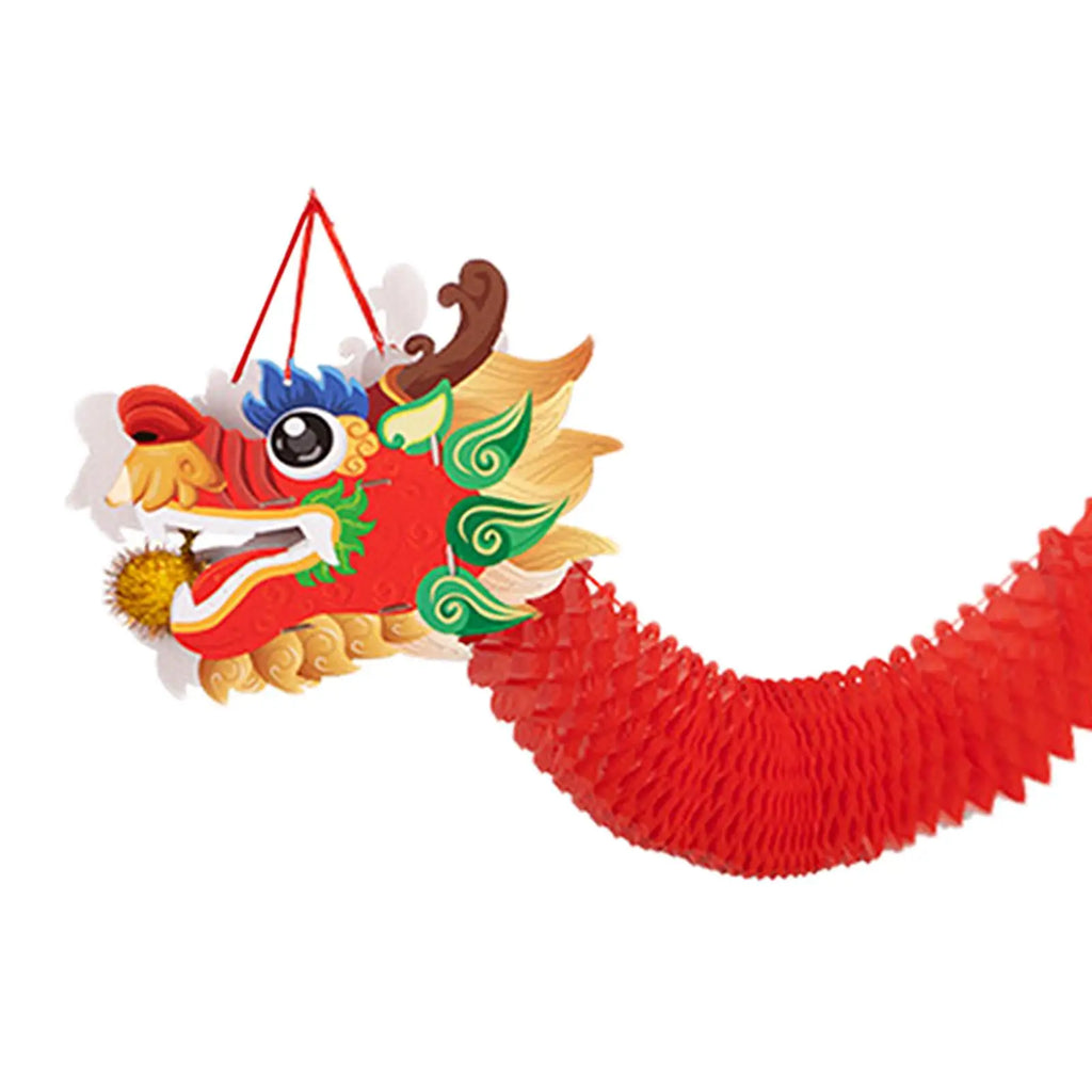 Dragon Garland Decoration Supermarket Chinese New Year Hanging Ornament Pendant for Office Party Housewarming Wedding Celling Zpaxo