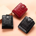 1/3PCS PU Leather Lipstick Bag Women Travel Cosmetic Bag with Mirror Small Storage Bags Portable Makeup Bag Mini Toiletry Organi Zpaxo Black Red Pink
