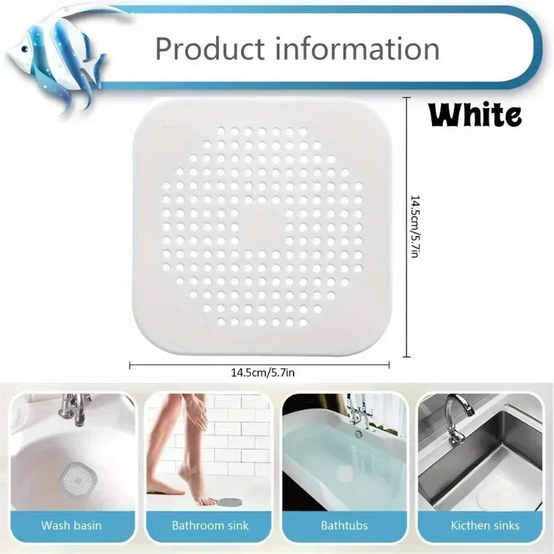 4pcs Hair Filter Shower Drain Plug Kitchen Sink Filter Sink Strainer Bathtub Shower Floor Drain Stopper Home Shower Accessories Zpaxo