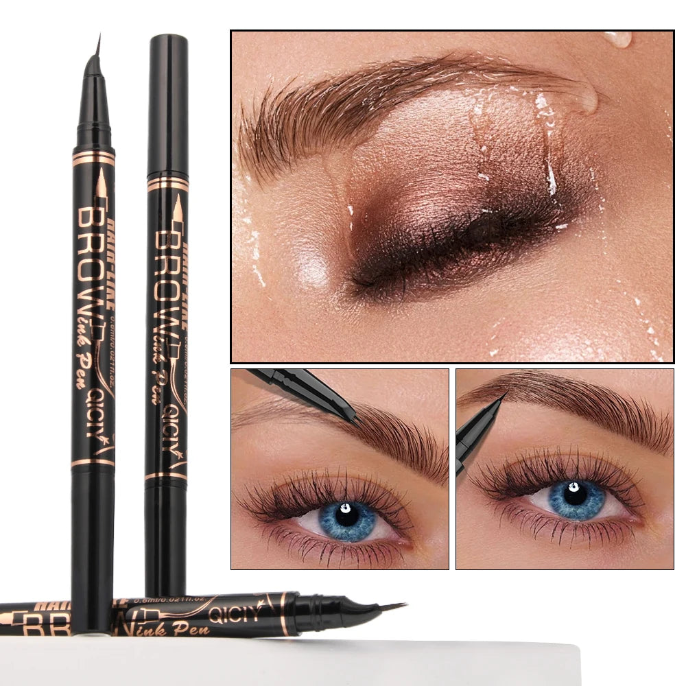 Double Ended Eyebrow Pencil Quick Shaping Waterproof Sweat Proof Zpaxo