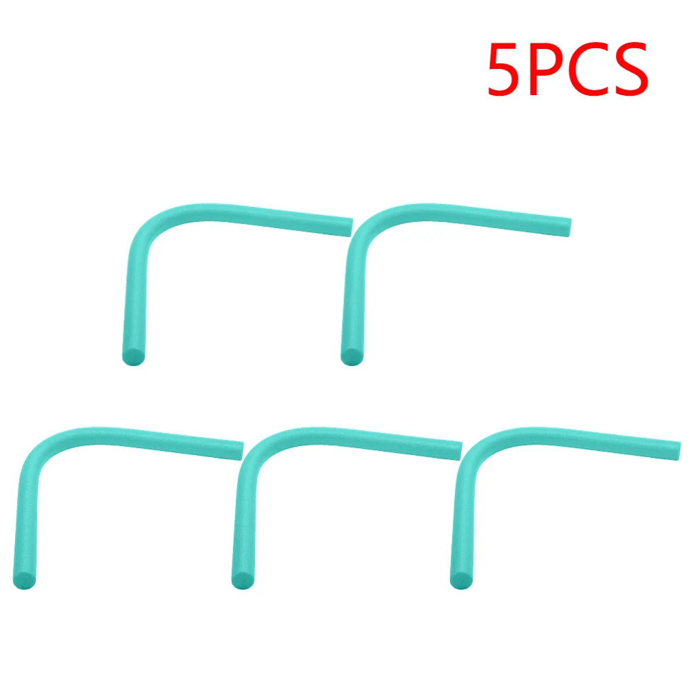 1/5PCS Portable Flexible EPE Learn Swimming Pool Noodle Water Float Floating Aid for Summer Swimming Aid Pool Underwater Scooter Zpaxo Green solid 5PCS