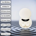 Bluetooth 5 4 Wireless Headphones TWS In-ear Invisible Sleep Earbuds Zpaxo beige