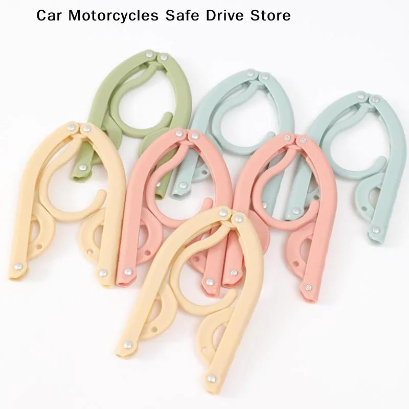 Folding Clothes Hanger Anti Slip Clips Space Saving Design Perfect