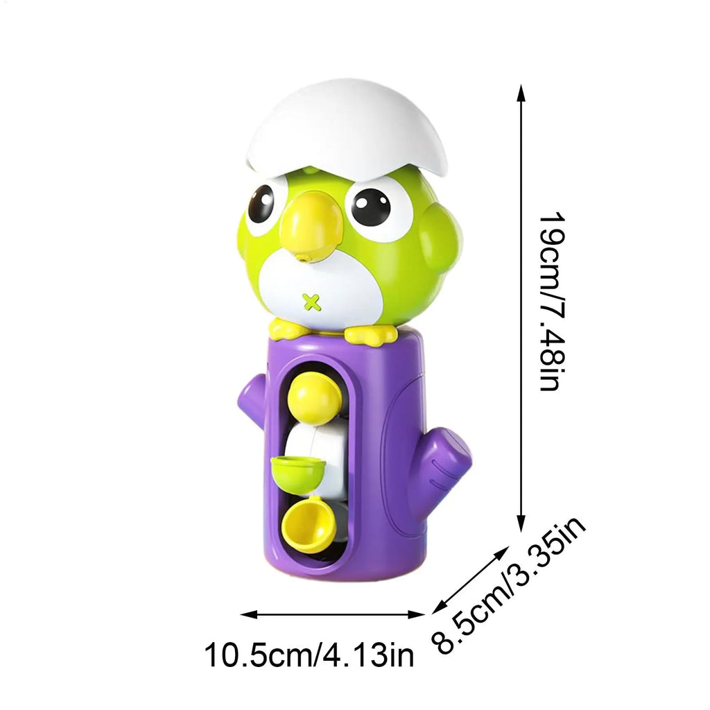 Kids Bath Toys Shower Water Toy With Suction Cup Children Tub Water Rotating Bathing Game for Hotel Apartment Vacation Travel Zpaxo
