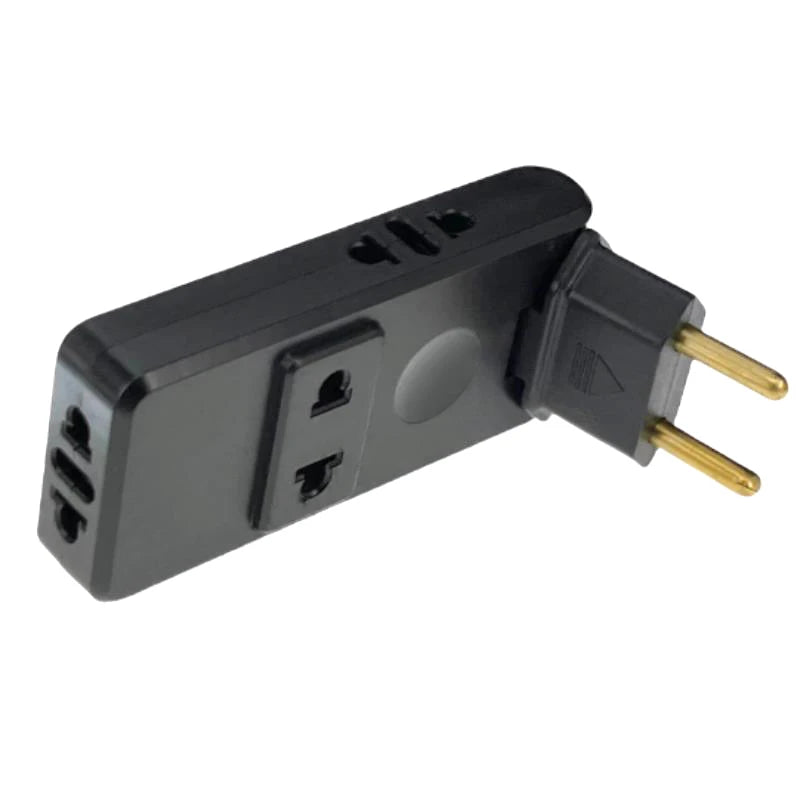 1 EU Plug Electrical Socket 180 Degree Rotation Adapter Extension
