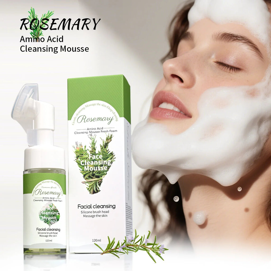 Rosemary Essential Oil Facial Cleanser Mousse – Oil Control Facial Cleanser Mousse Zpaxo 120ml