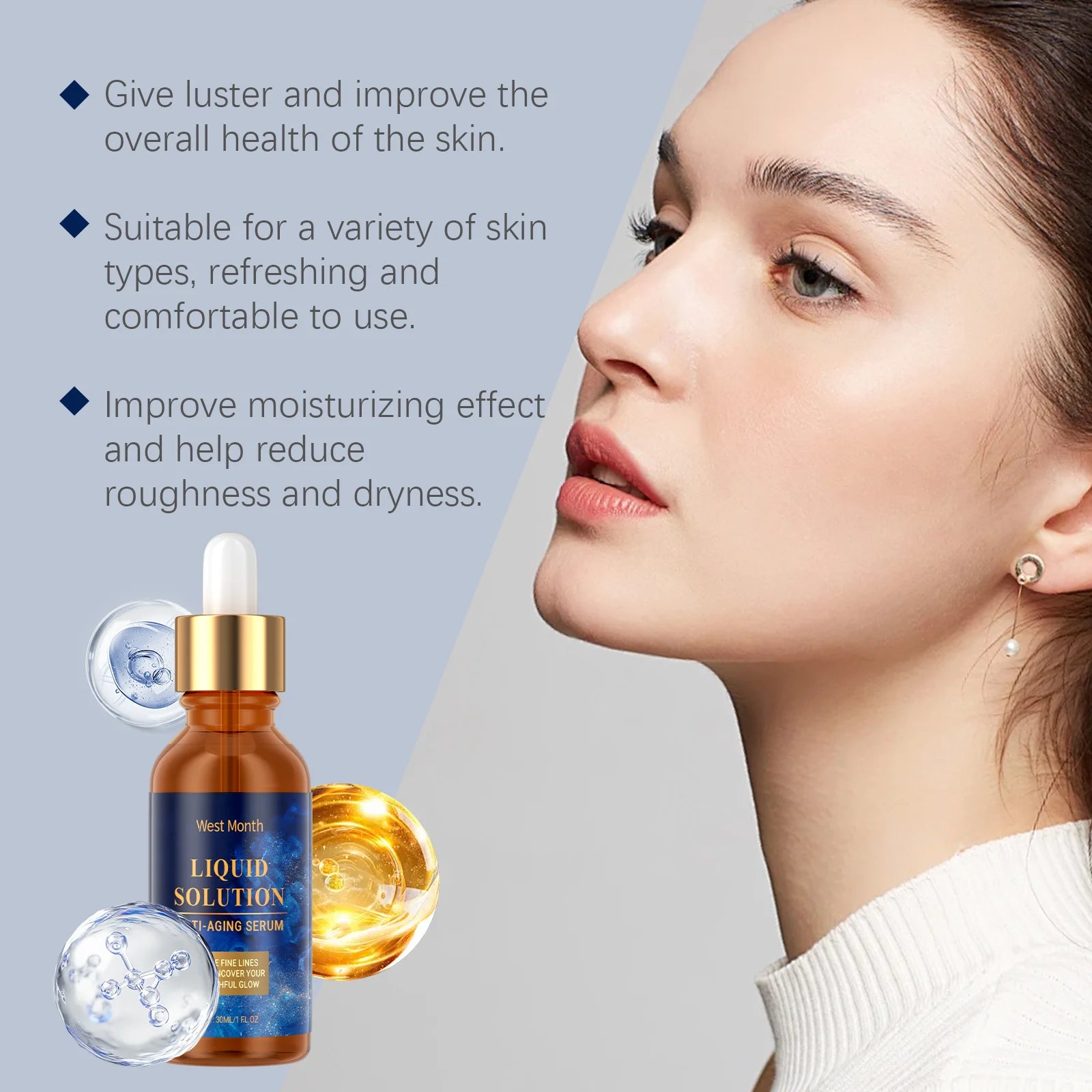 Firming Facial Serum, smooths pores, hydrates, nourishes, repairs, moisturizes, and improves roughness Zpaxo