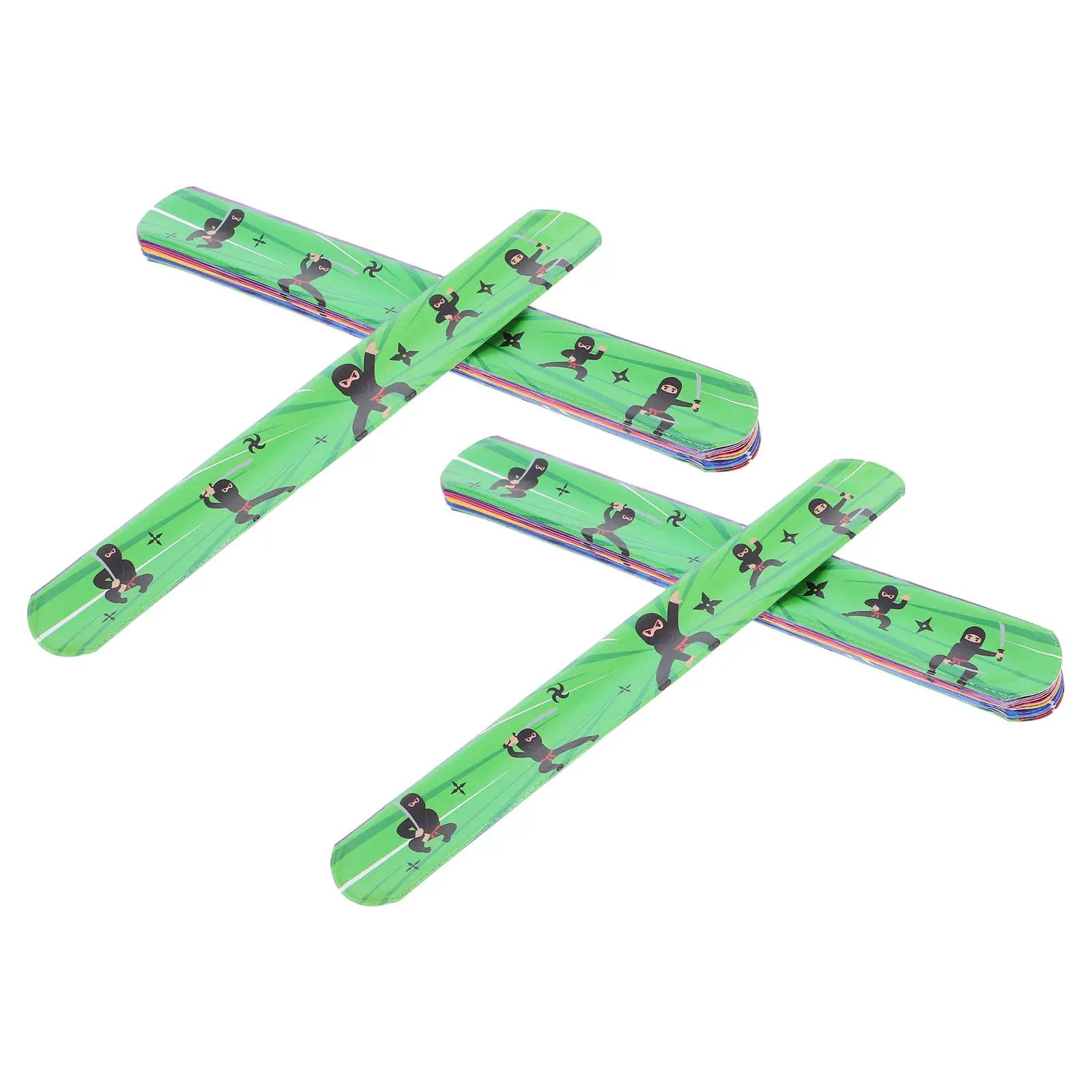 Halloween Ninja Slap Bracelets Bulk Snap Wrist Bands DIY Silicone