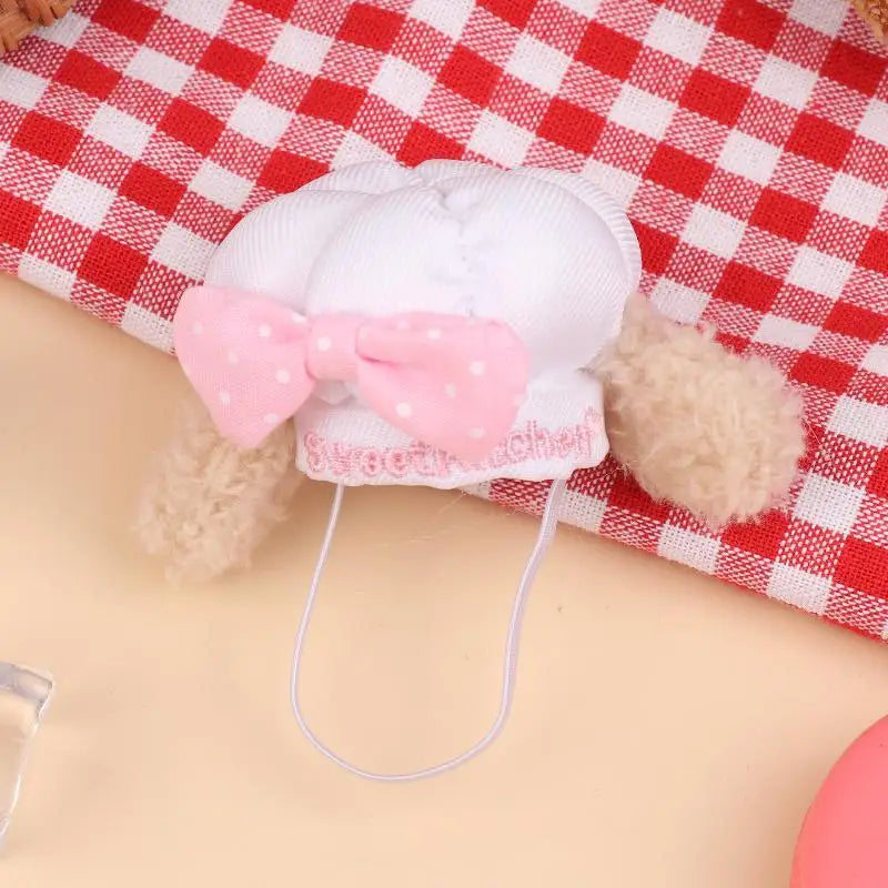 ▶1Pcs Cute Mini Doll Chef Hat Dolls Dress Up Hats Toy Dollhouse DIY Decoration Accessorie For 12-15cm Doll Kid Pretend Play Toys Zpaxo A10