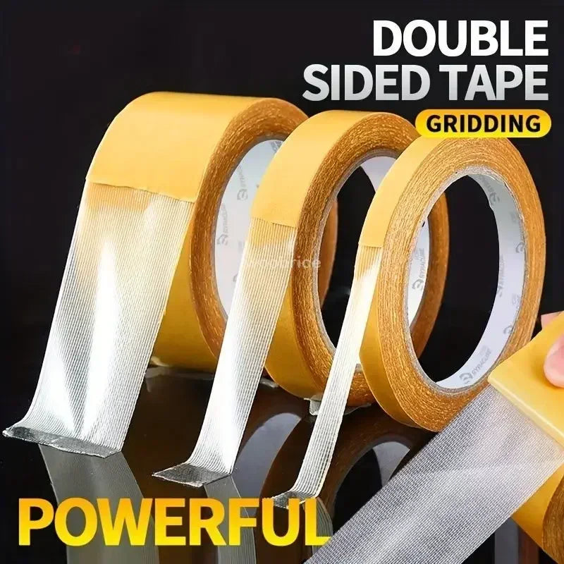 Super Thin Strong Fixation Double Sided Adhesive Tape Heavy Duty Translucent Mesh Waterproof Traceless Powerful Grid Carpet Tape Zpaxo