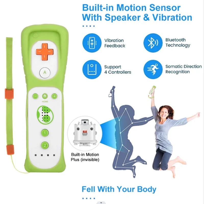 Pair Motion Remote Controller Wii Gamepad Nunchuck Nintendo Games