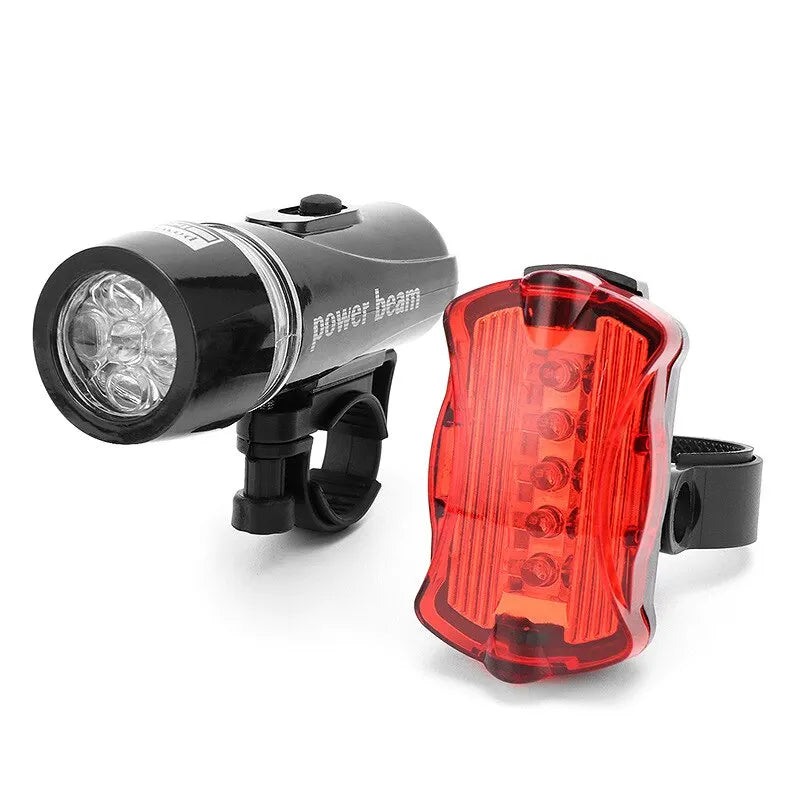 5LED Bike Light MTB Road Bicycle Headlight Butterfly Back Rear Taillight Cycling Safety Warning Light Bicycle Lamp Flashlight Zpaxo
