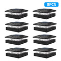 4x4in Solar Post Cap Lights Outdoor With 3 Modes Fence Light Solar Powered Waterproof For Wood/Vinyl Posts Deck Yard Lighting Zpaxo 8PCS