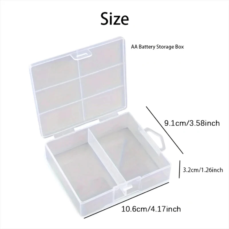 One-pack Transparent AA Battery Plastic Storage Divider Equipment Zpaxo