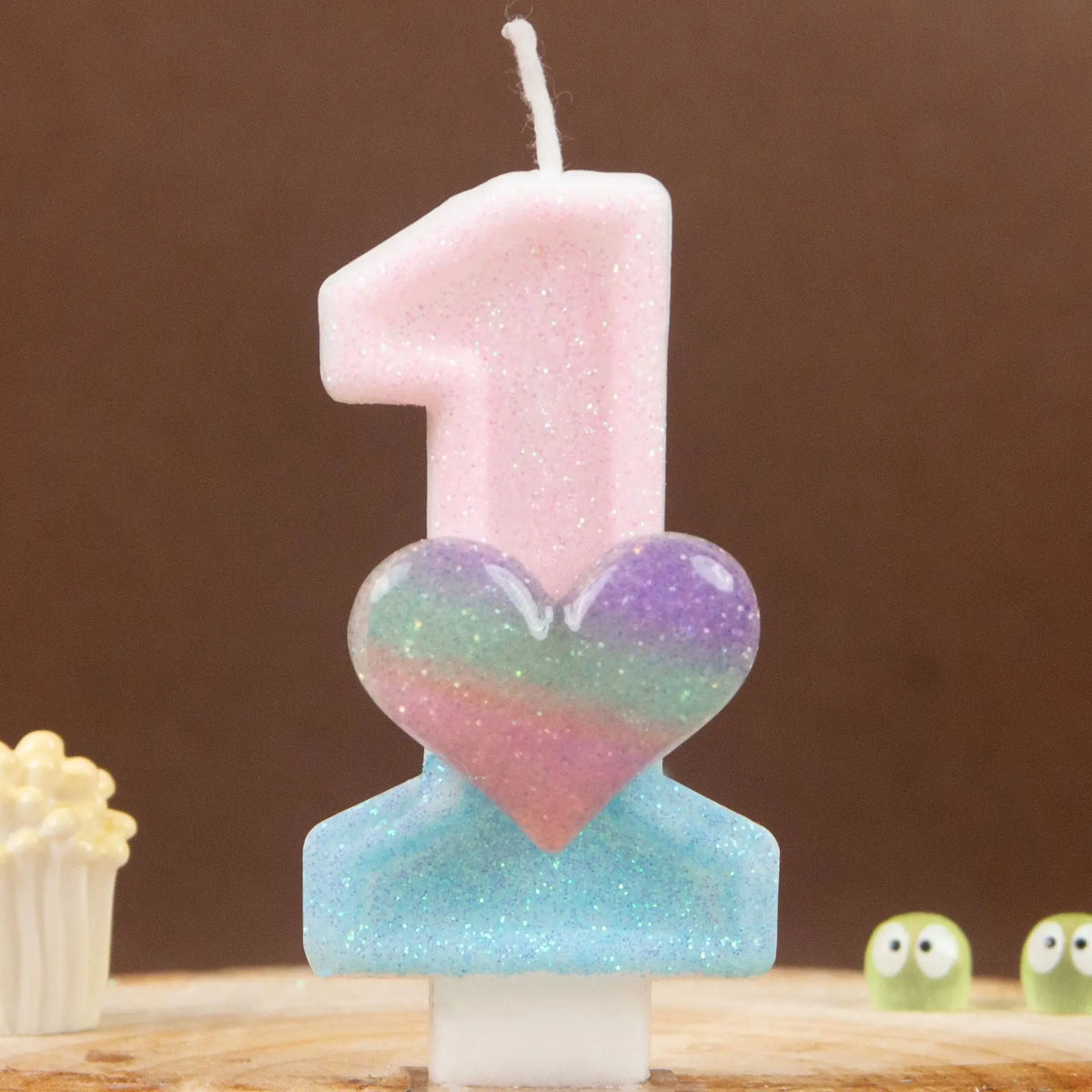 0 1 2 3 4 5 6 7 8 9 Pink Blue Gradient Glitter Heart-shaped Number Zpaxo 1 B15260B