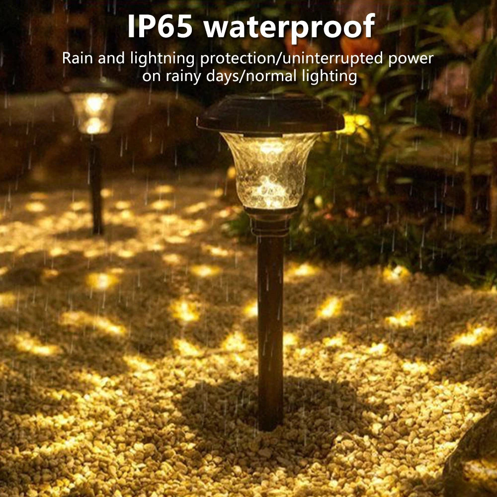 Solar Pathway Lights Waterproof IP65 LED Outdoor Lighting Warm Path Zpaxo