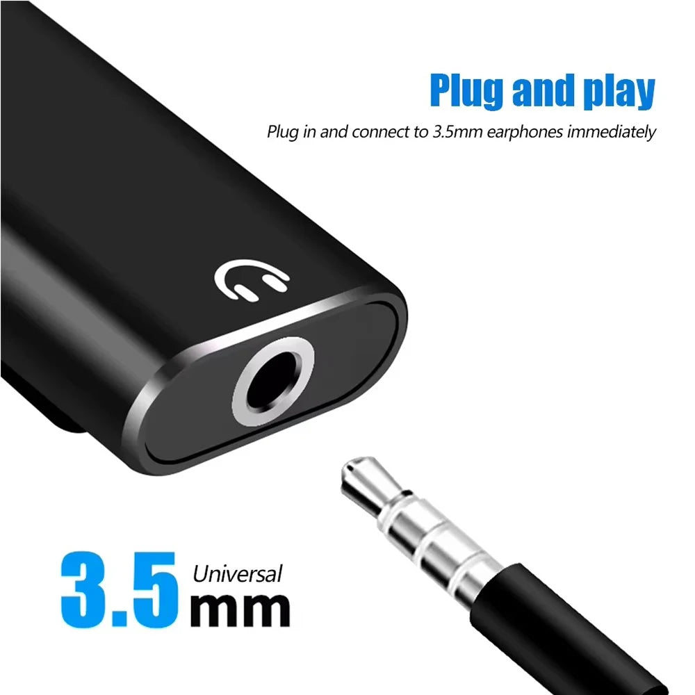 USB-C to 3.5mm Audio Adapter – 2-in-1 Splitter & Charger USB-C Audio Adapter Zpaxo