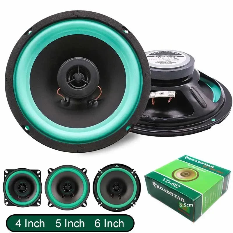 4/5/6 Inch HiFi Coaxial Car Speakers – Universal Full Range Audio