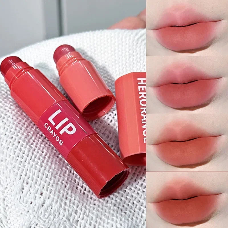 1 Cute Matte Lipstick Crayon Combo Purple Lip Tint Velvet Sexy Zpaxo 4 In 1-01 HERORANGE