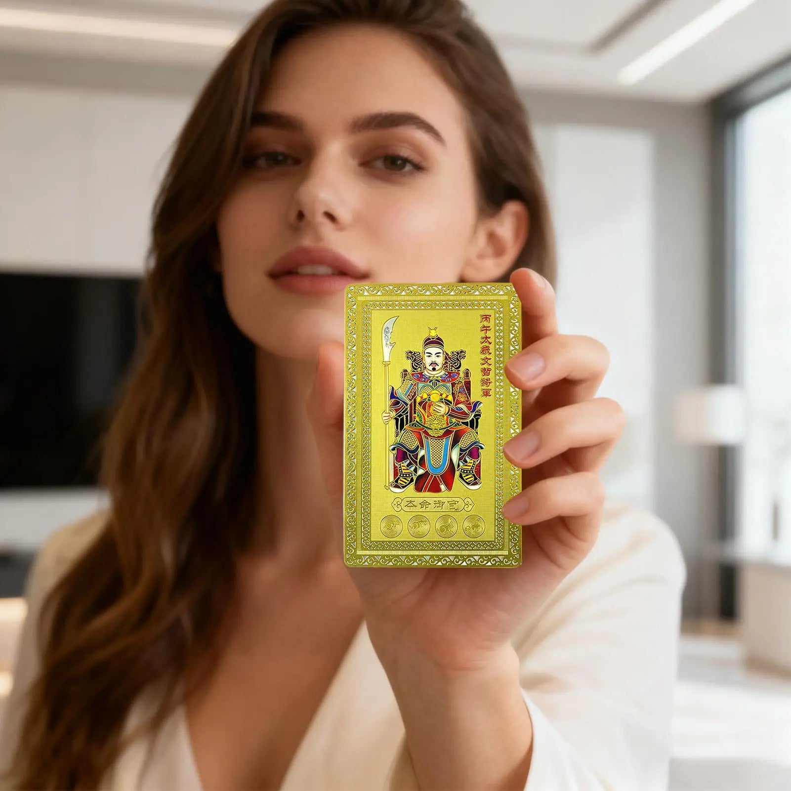Tai Sui Card 2026 Fortune Blessing Keepsake Year of The Horse 2026 Protection Card for Women Men Culture Enthusiasts Spiritual Zpaxo