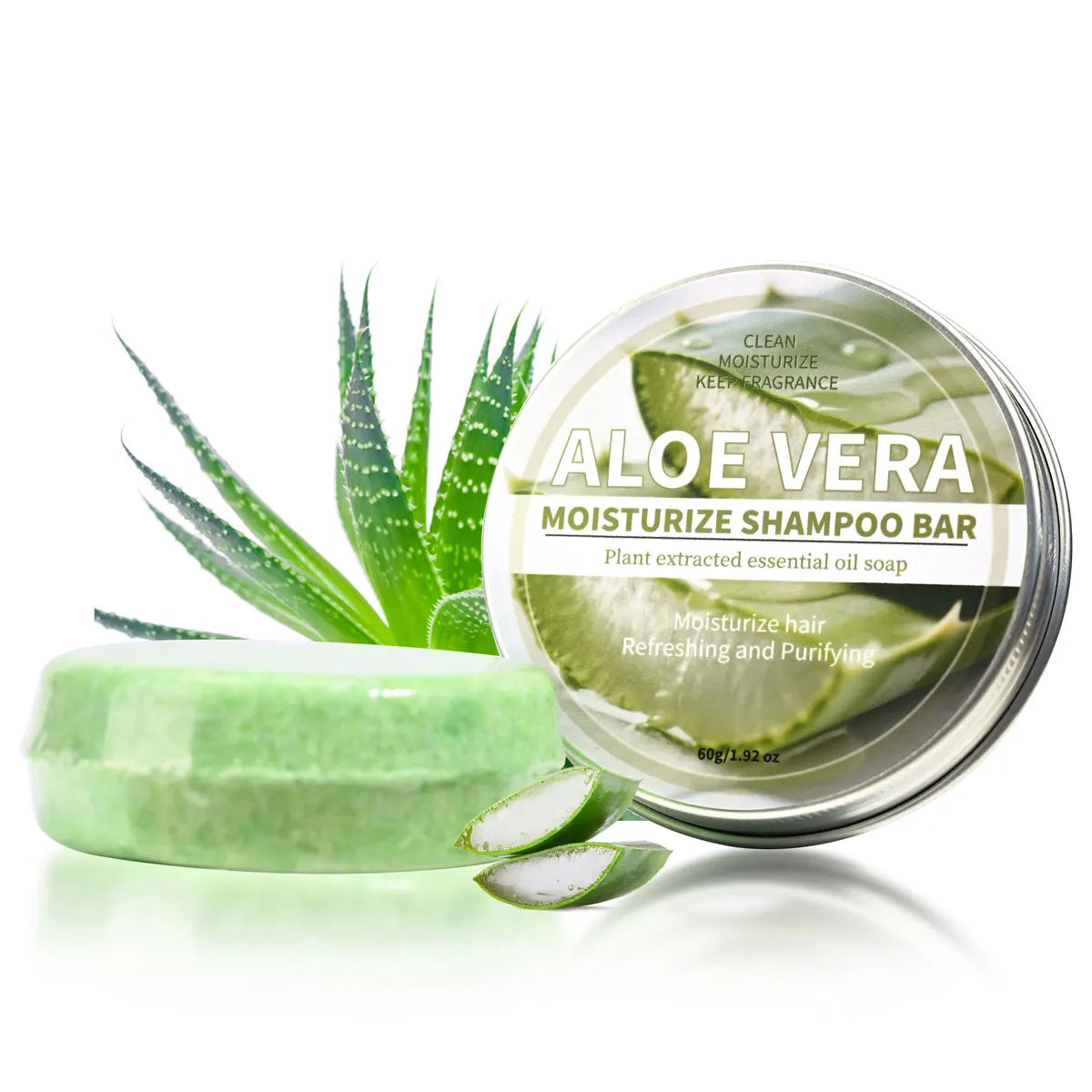 Aloe Vera Moisturizing Shampoo Bar – Deep Cleansing Hair Soap Shampoo Bar Zpaxo