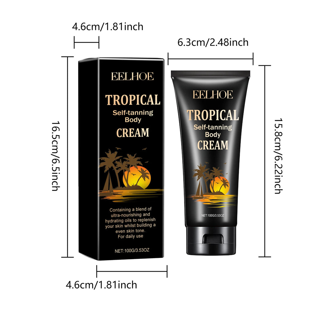 EELHOE Self Tanning Cream – Natural Bronzer & Fake Tan Self Tanning Cream Zpaxo