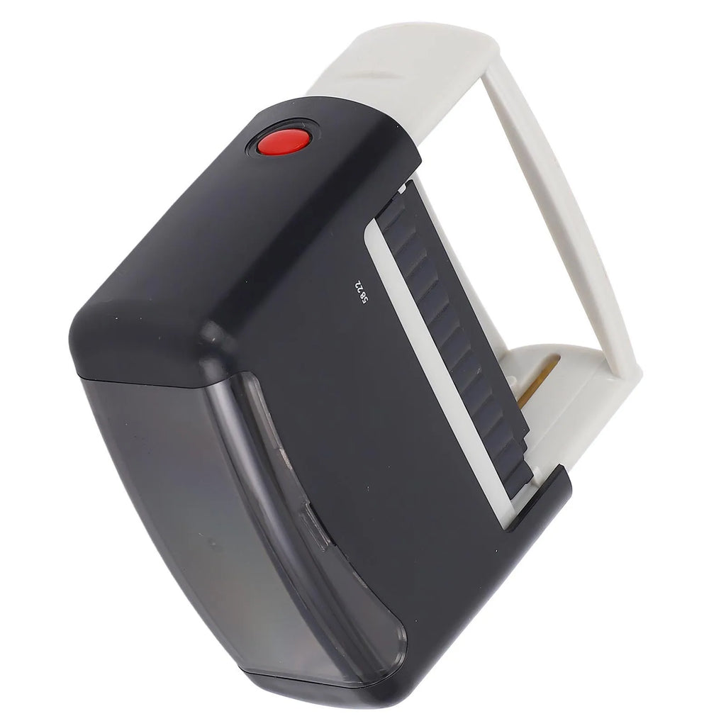 Self Inking Stamper Letter Number Symbol Refillable Automatic Press Stamper Ink Stamper for Office School Home 58x22MM Shell Zpaxo