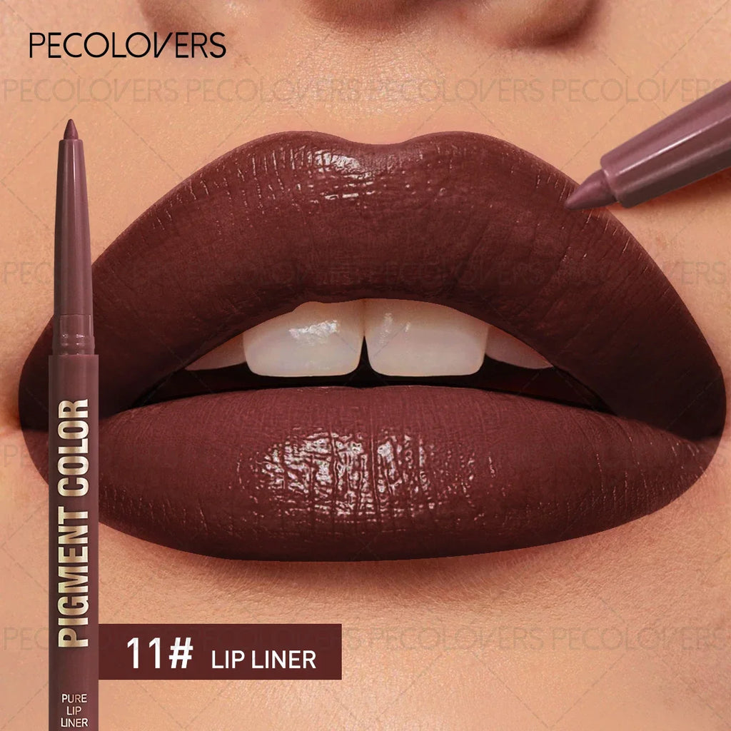 Long-lasting Waterproof Lip Liner Pen Easy Coloring Great Rendering Zpaxo 11