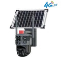 V380 Wireless Solar-Powered Security Camera Outdoor IP Cam 3MP 4G Wifi Dual Screen Surveillance Lamp with Three Screens Zpaxo 4G 8w-3MP China Mainland