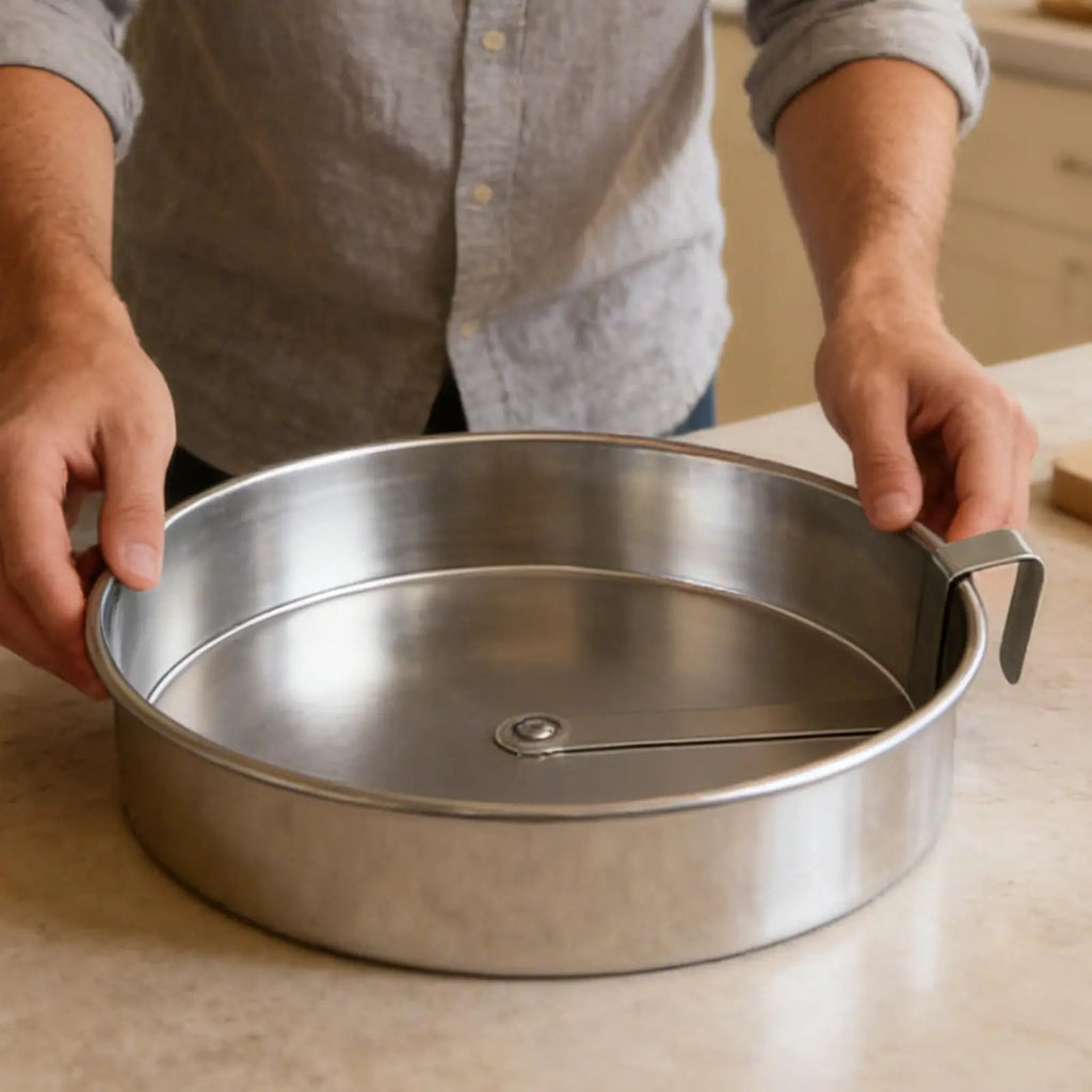 Cake Pan Metal Round Quick Release Trays Circle Pans Slide Cheesecake