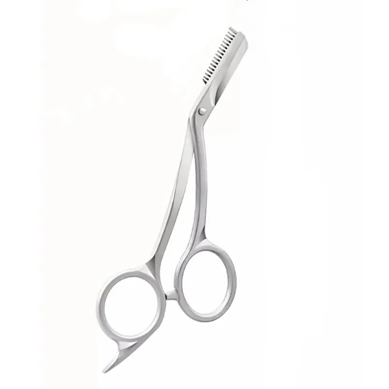 Stainless Steel Eyebrow Scissors Comb Makeup Trimming Knife Men Women