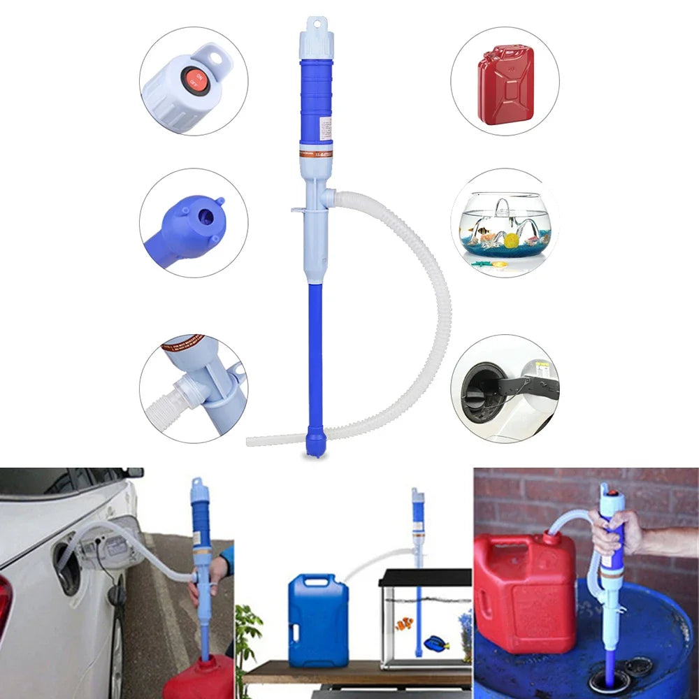 Portable Electric Liquid Transfer Pump Flow Suction Oil Fuel Water Zpaxo
