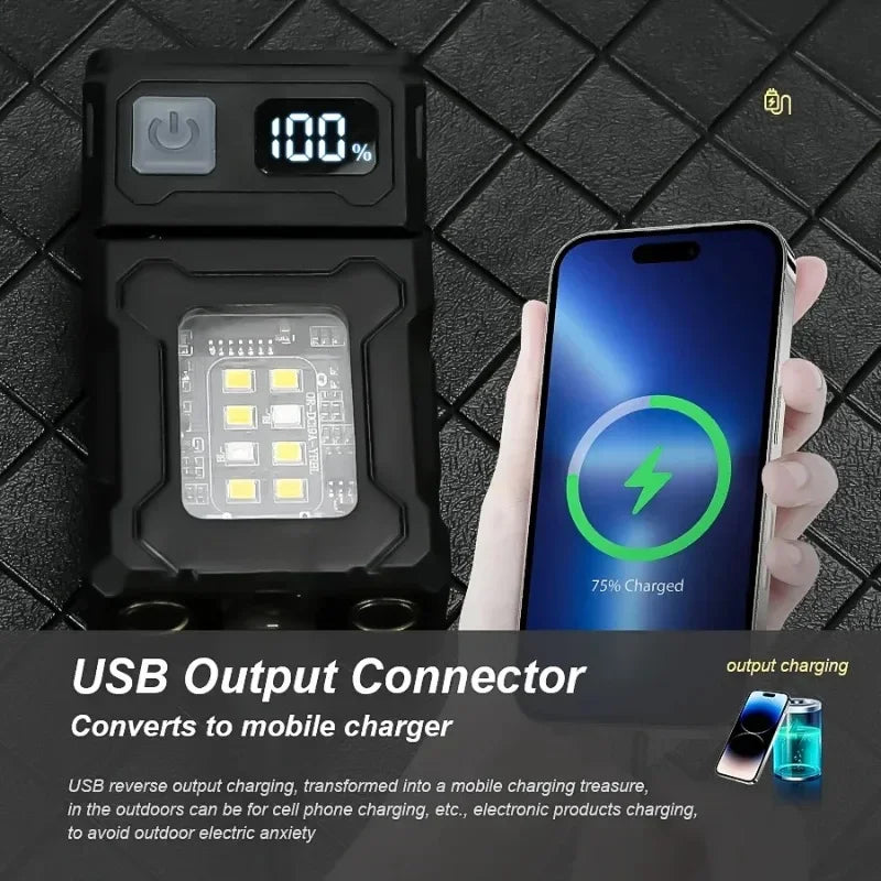Mini Rechargeable LED Flashlight – 800LM Magnetic Clip Torch