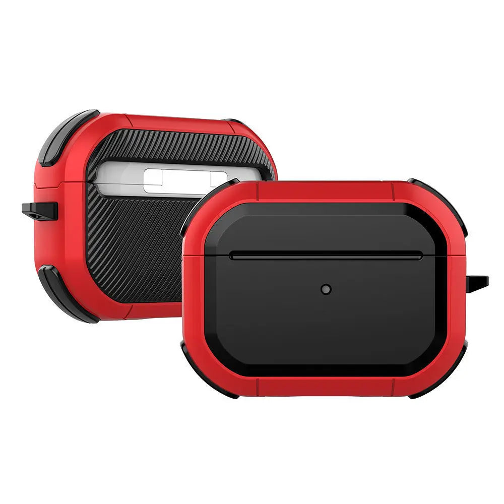 Earphone Protective Case Shockproof Headphone Case With Keyring For Apple Airpods Pro 2 1 AirPods 3 2 1 Headset Case Accessories Zpaxo Red For Airpods Pro 1