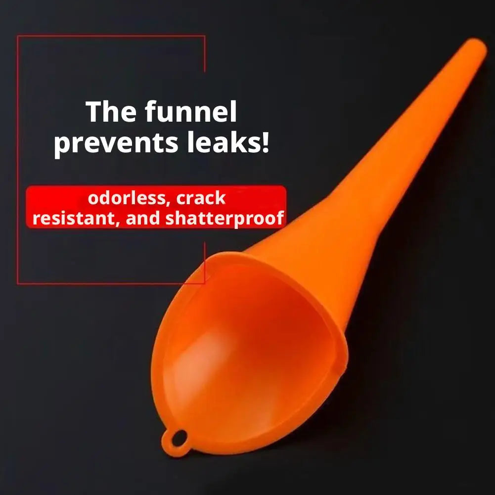 Long Stem Refueling Funnel – Oil, Gas & Fuel for Car & Bike Automotive Funnel Zpaxo