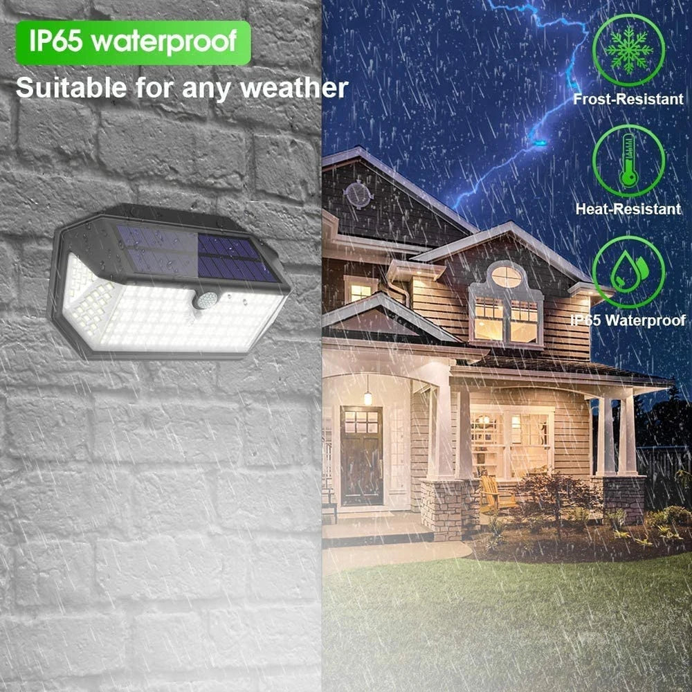 Outdoor Solar Led Ligh Motion Detection Waterproof Lamp 3 Mode Zpaxo