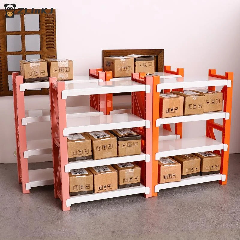 1 12 Scale Dollhouse Simulation Storage Shelves Warehouse Racks Model Zpaxo
