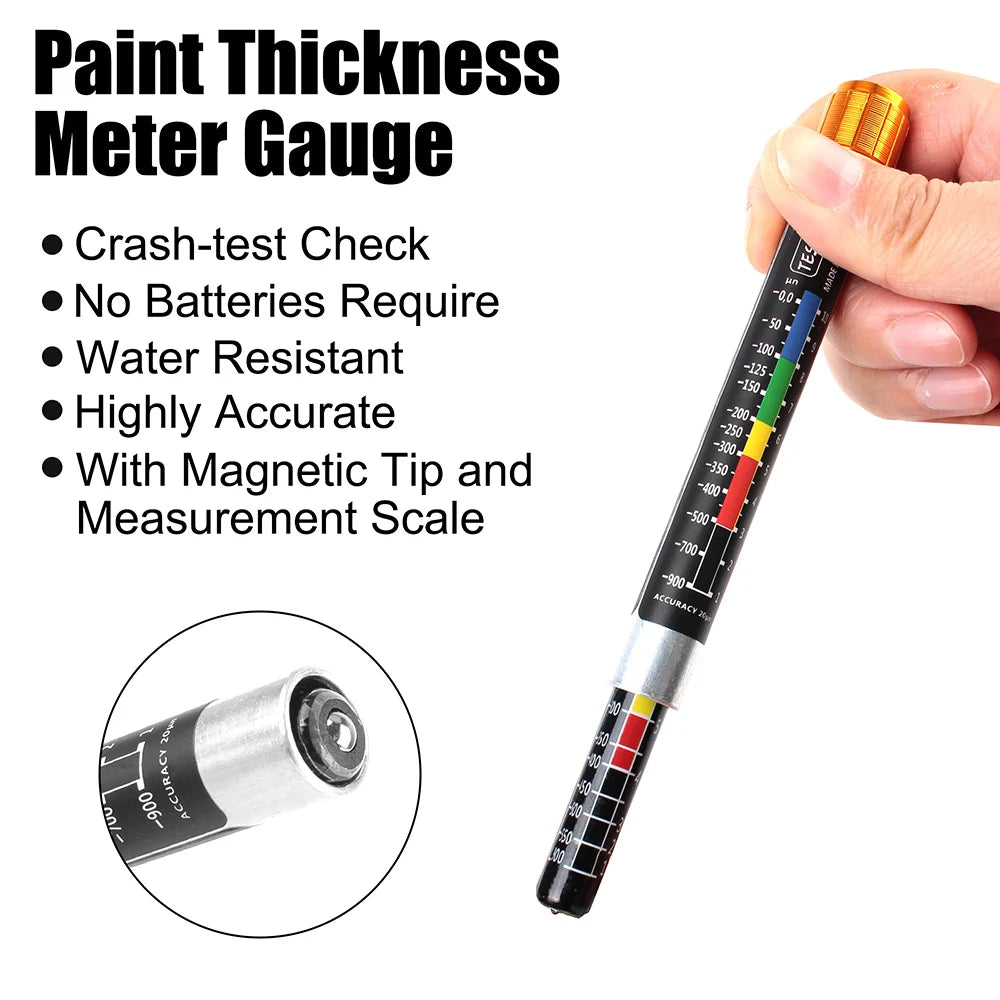 Waterproof Paint Thickness Tester Portable Coating Meter Car Testing