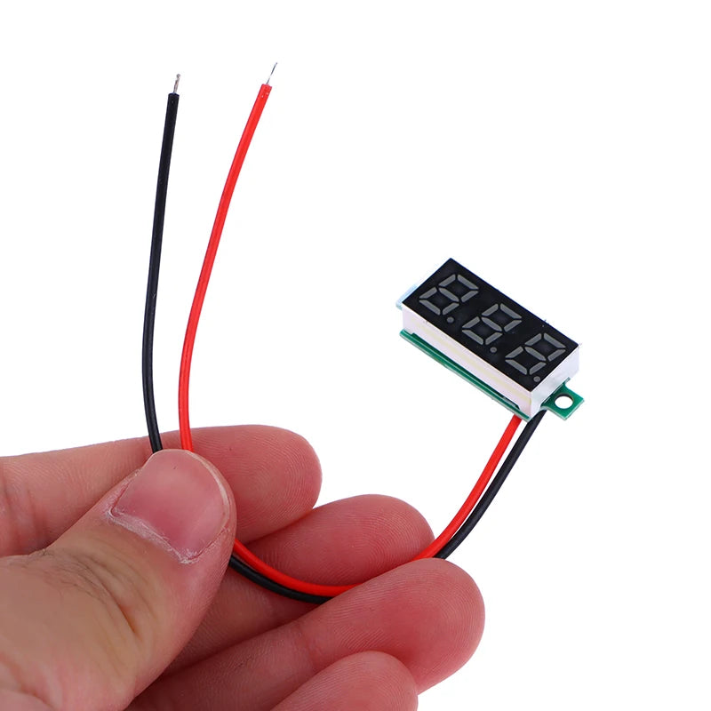 DC4 5V-30V Waterproof Digital Voltmeter Car Boat Motorcycle LED